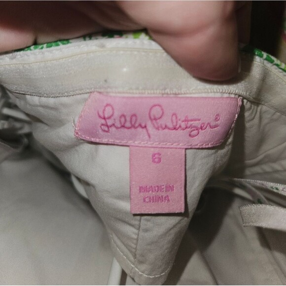 Lilly Pulitzer Franco Multi-Color Strapless Mini Floral Wing Ding Print Dress 6 - Picture 3 of 5